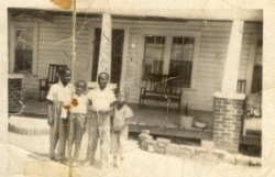 Ruffin Brothers in front of the Ruffin Homestead